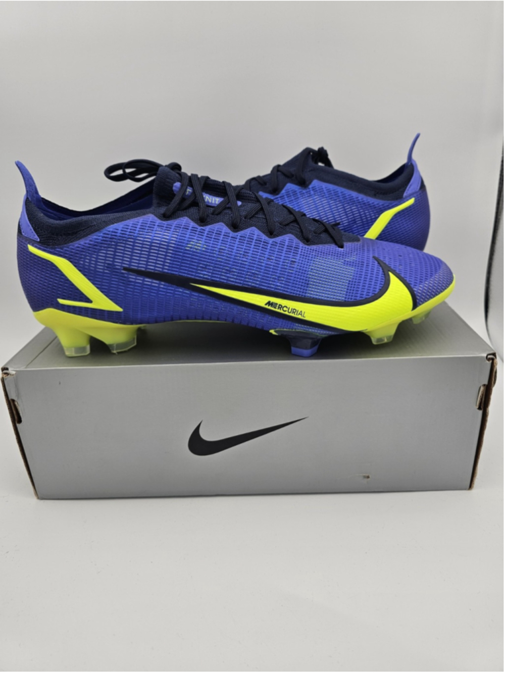 Nike Mercurial Vapor 14 Elite Fg Sapphire Blue-Volt-Blue Void Sz 13 CQ7635-574